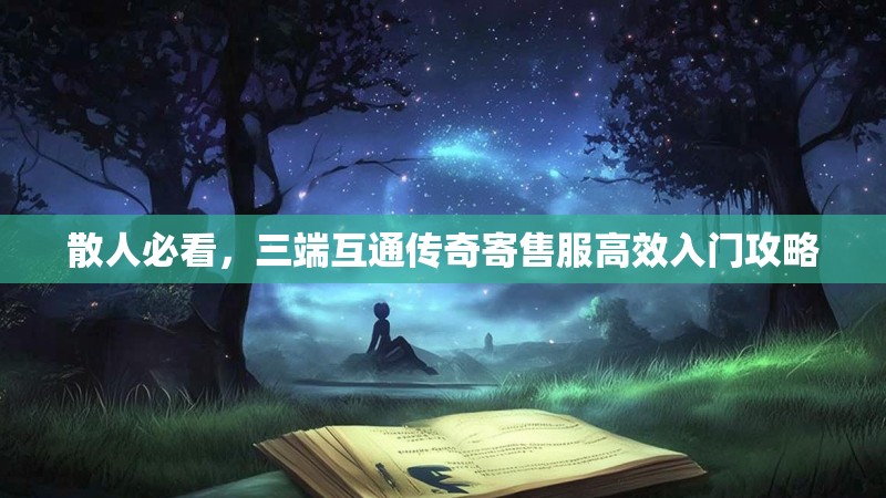 散人必看，三端互通传奇寄售服高效入门攻略