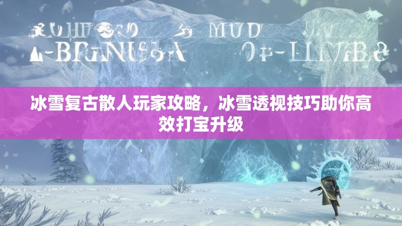 冰雪复古散人玩家攻略，冰雪透视技巧助你高效打宝升级