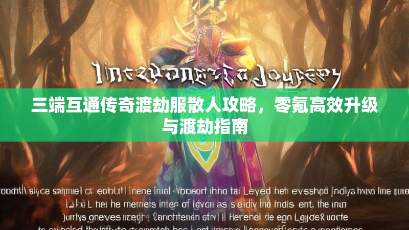 三端互通传奇渡劫服散人攻略，零氪高效升级与渡劫指南