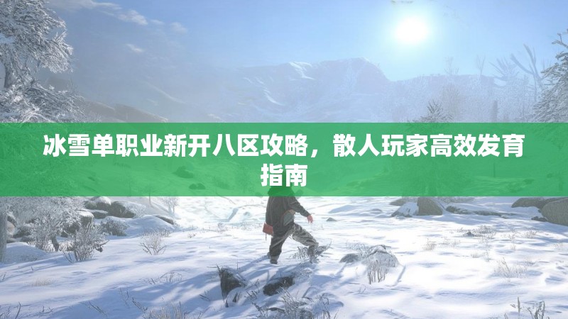 冰雪单职业新开八区攻略，散人玩家高效发育指南