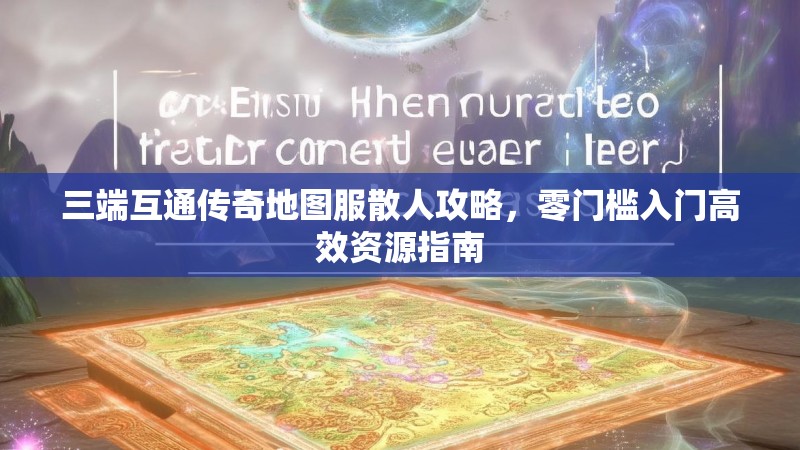 三端互通传奇地图服散人攻略，零门槛入门高效资源指南