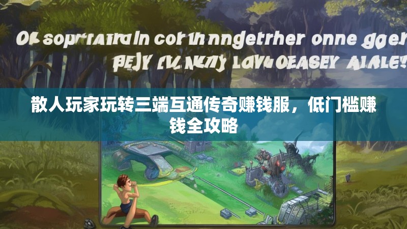 散人玩家玩转三端互通传奇赚钱服，低门槛赚钱全攻略