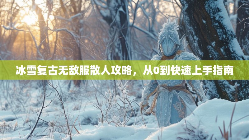 冰雪复古无敌服散人攻略，从0到快速上手指南