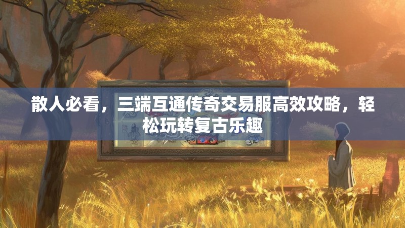 散人必看，三端互通传奇交易服高效攻略，轻松玩转复古乐趣