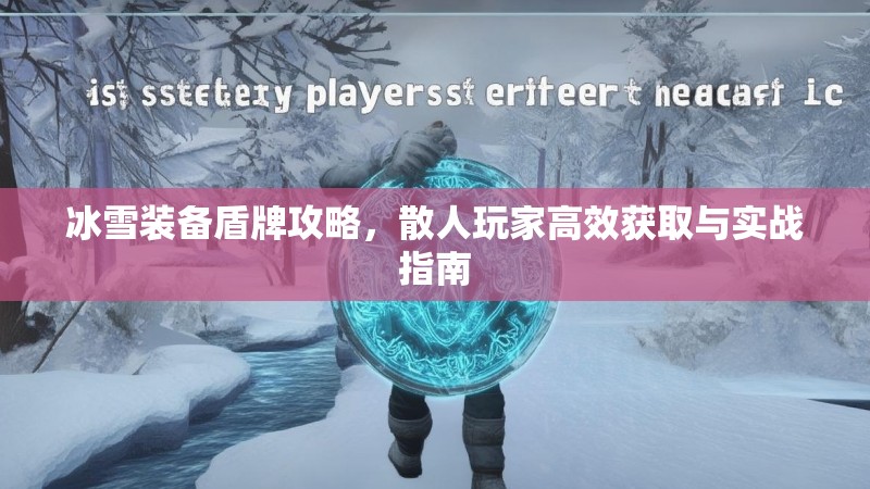 冰雪装备盾牌攻略，散人玩家高效获取与实战指南