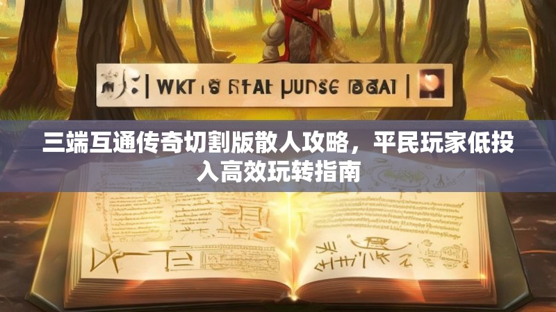 三端互通传奇切割版散人攻略，平民玩家低投入高效玩转指南