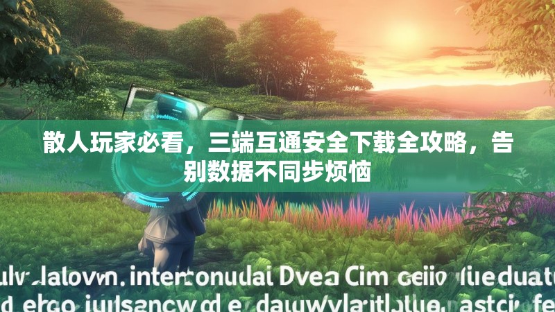 散人玩家必看，三端互通安全下载全攻略，告别数据不同步烦恼