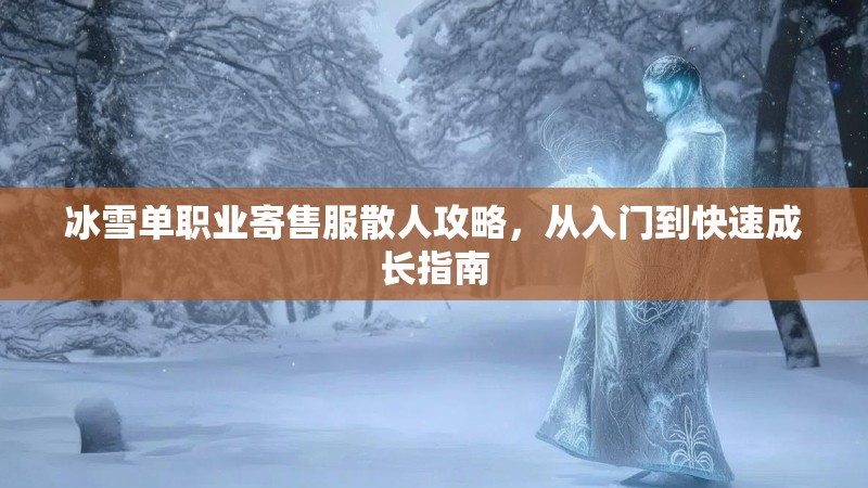 冰雪单职业寄售服散人攻略，从入门到快速成长指南