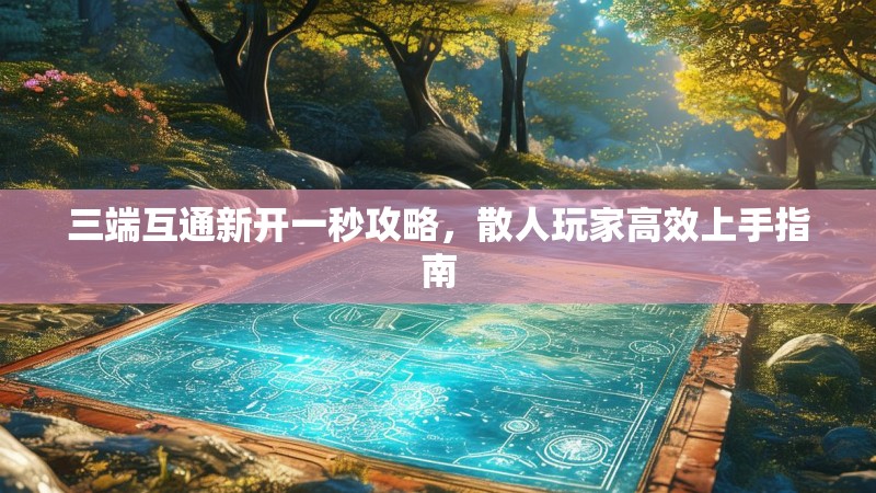 三端互通新开一秒攻略，散人玩家高效上手指南