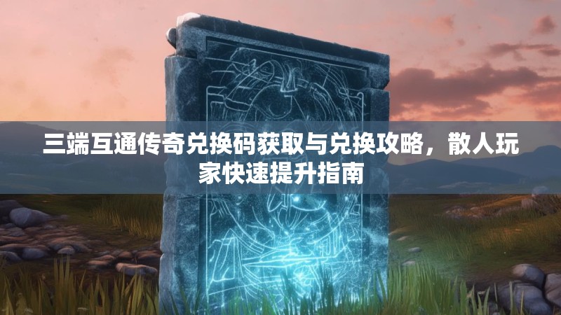 三端互通传奇兑换码获取与兑换攻略，散人玩家快速提升指南