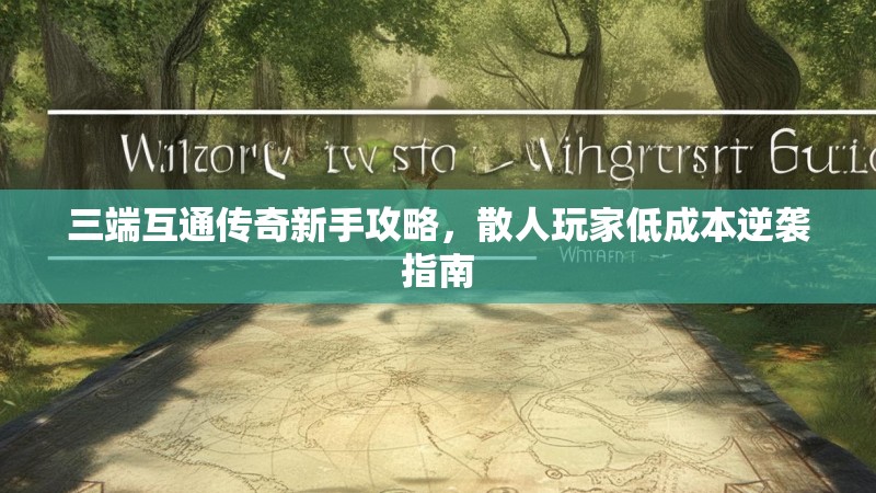 三端互通传奇新手攻略，散人玩家低成本逆袭指南