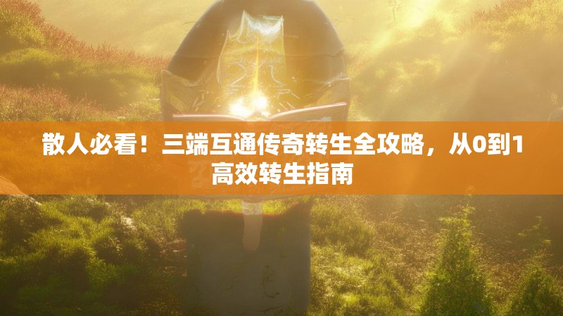 散人必看！三端互通传奇转生全攻略，从0到1高效转生指南