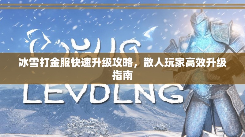 冰雪打金服快速升级攻略，散人玩家高效升级指南