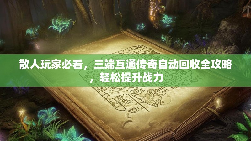 散人玩家必看，三端互通传奇自动回收全攻略，轻松提升战力