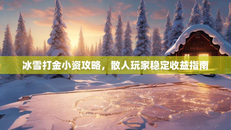 冰雪打金小资攻略，散人玩家稳定收益指南