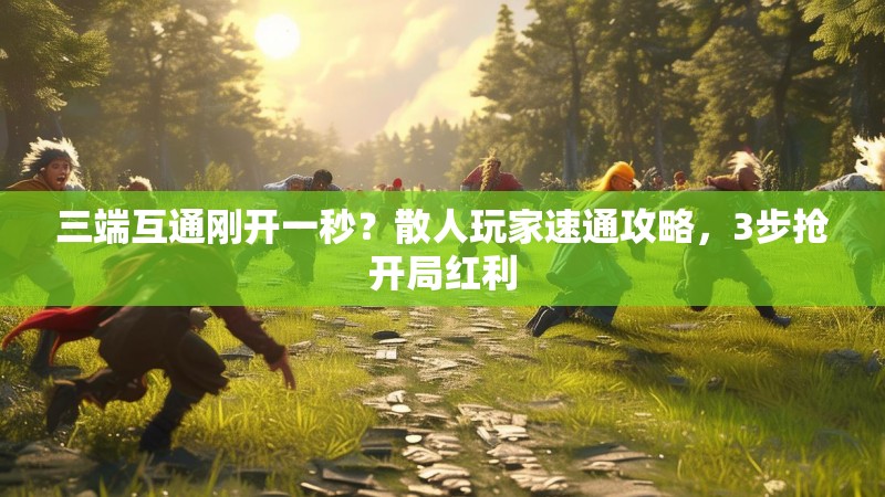 三端互通刚开一秒？散人玩家速通攻略，3步抢开局红利