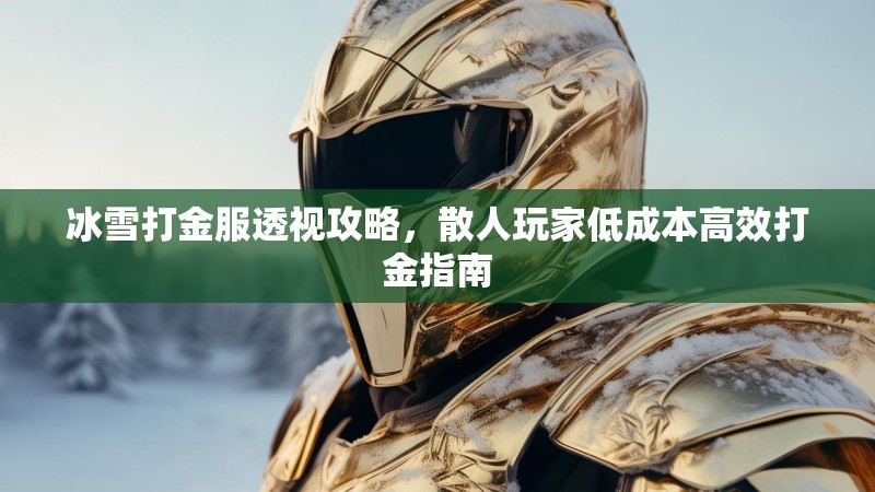 冰雪打金服透视攻略，散人玩家低成本高效打金指南