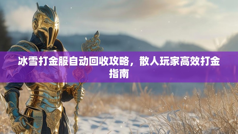 冰雪打金服自动回收攻略，散人玩家高效打金指南
