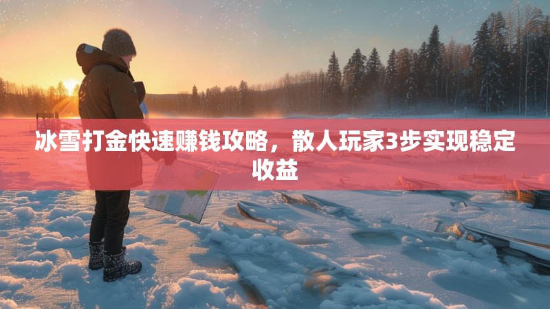 冰雪打金快速赚钱攻略,散人玩家3步实现稳定收益 冰雪打金快速赚钱攻略,散人玩家3步实现稳定收益