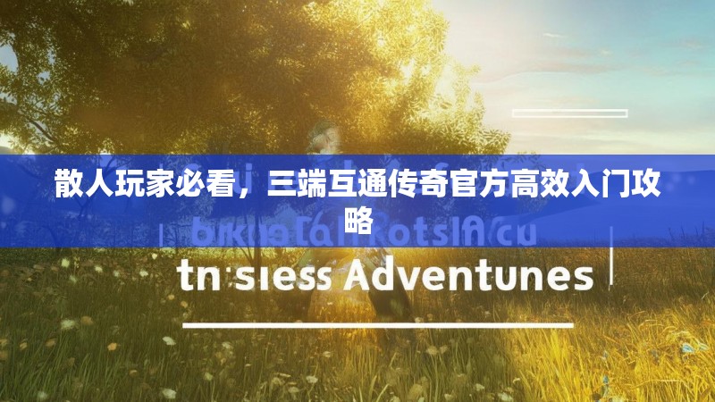散人玩家必看，三端互通传奇官方高效入门攻略