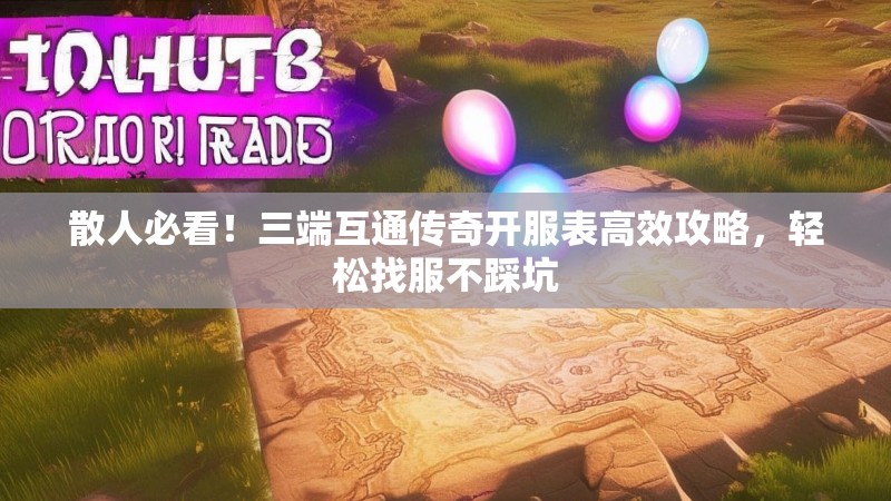散人必看！三端互通传奇开服表高效攻略，轻松找服不踩坑