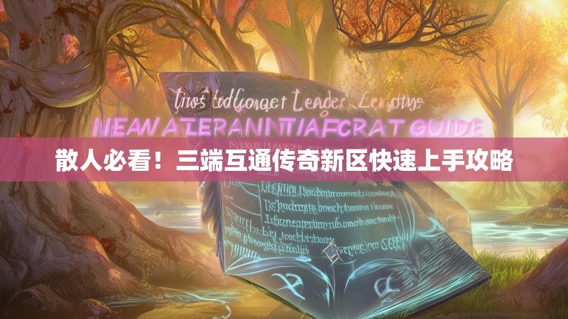 散人必看！三端互通传奇新区快速上手攻略