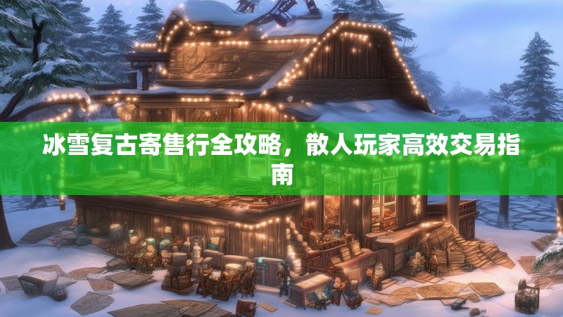 冰雪复古寄售行全攻略，散人玩家高效交易指南