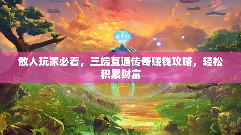 散人玩家必看，三端互通传奇赚钱攻略，轻松积累财富