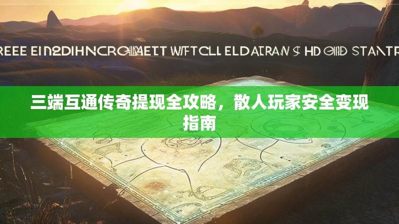 三端互通传奇提现全攻略，散人玩家安全变现指南
