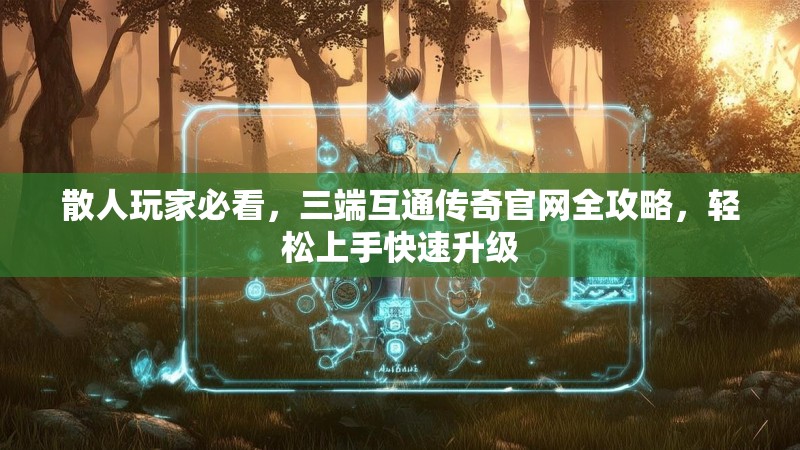 散人玩家必看，三端互通传奇官网全攻略，轻松上手快速升级