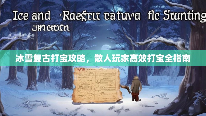 冰雪复古打宝攻略，散人玩家高效打宝全指南