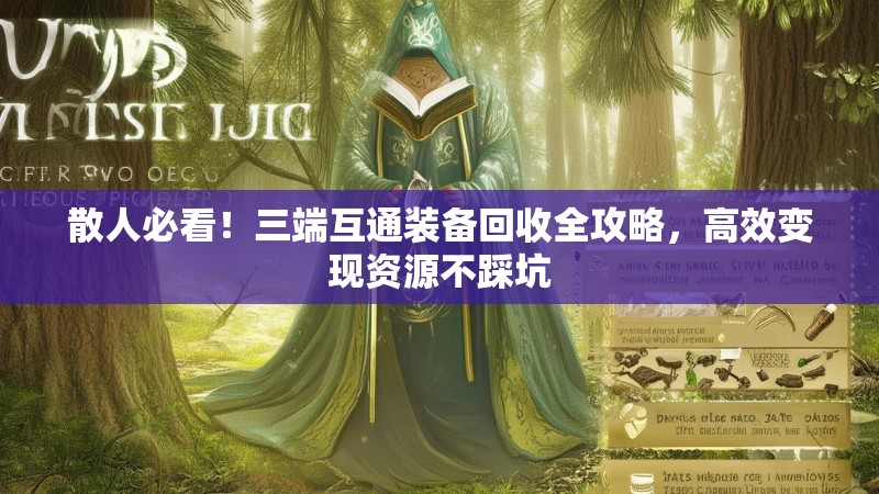 散人必看！三端互通装备回收全攻略，高效变现资源不踩坑