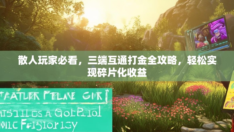 散人玩家必看，三端互通打金全攻略，轻松实现碎片化收益