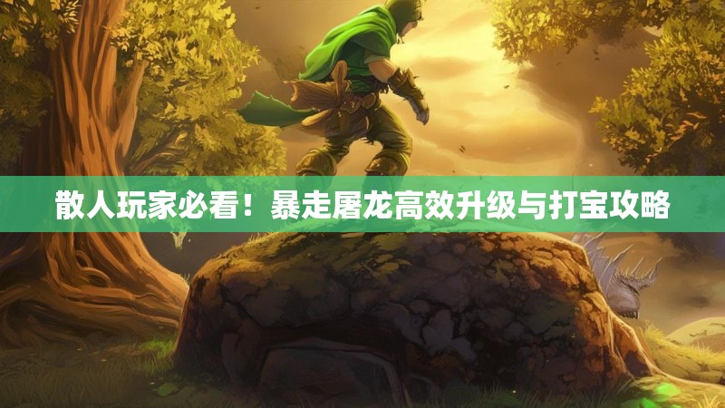 散人玩家必看！暴走屠龙高效升级与打宝攻略
