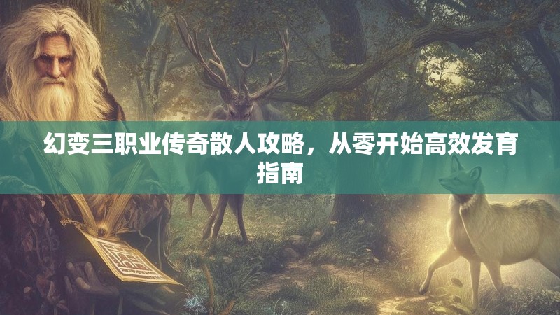 幻变三职业传奇散人攻略，从零开始高效发育指南