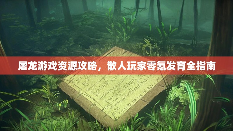 屠龙游戏资源攻略，散人玩家零氪发育全指南