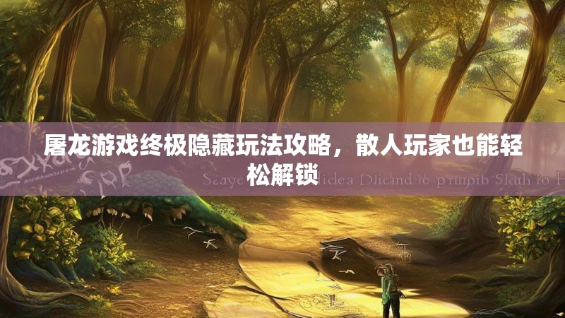 屠龙游戏终极隐藏玩法攻略，散人玩家也能轻松解锁