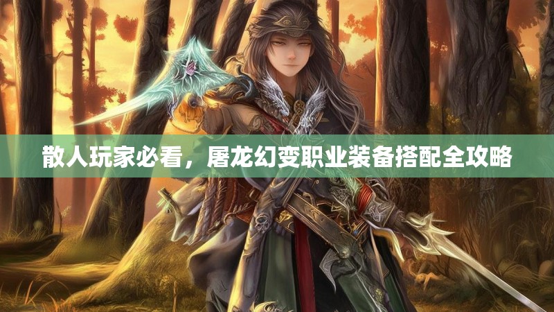 散人玩家必看，屠龙幻变职业装备搭配全攻略
