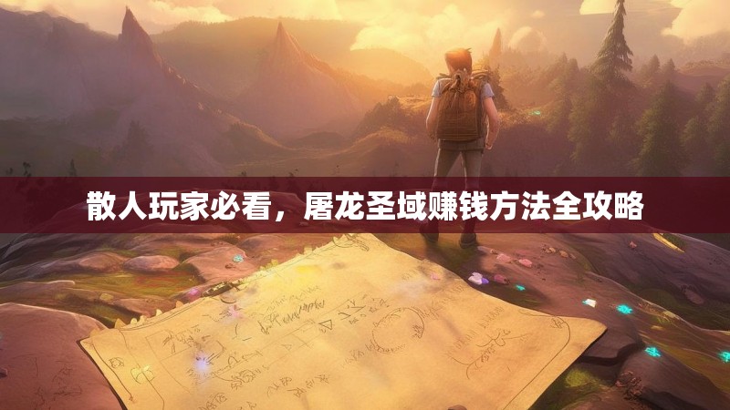 散人玩家必看，屠龙圣域赚钱方法全攻略