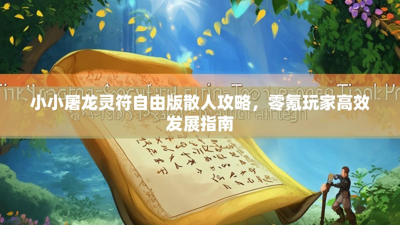 小小屠龙灵符自由版散人攻略，零氪玩家高效发展指南