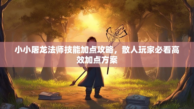 小小屠龙法师技能加点攻略，散人玩家必看高效加点方案