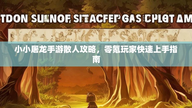 小小屠龙手游散人攻略,零氪玩家快速上手指南 小小屠龙手游散人攻略,零氪玩家快速上手指南