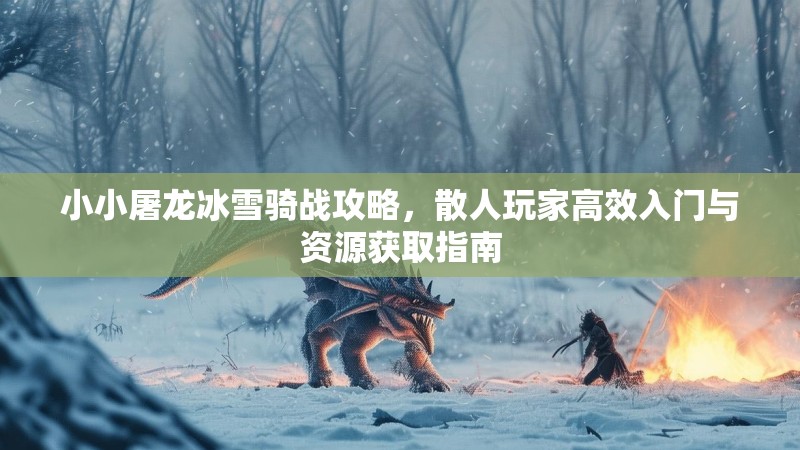 小小屠龙冰雪骑战攻略，散人玩家高效入门与资源获取指南