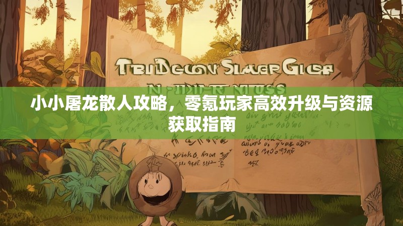 小小屠龙散人攻略，零氪玩家高效升级与资源获取指南