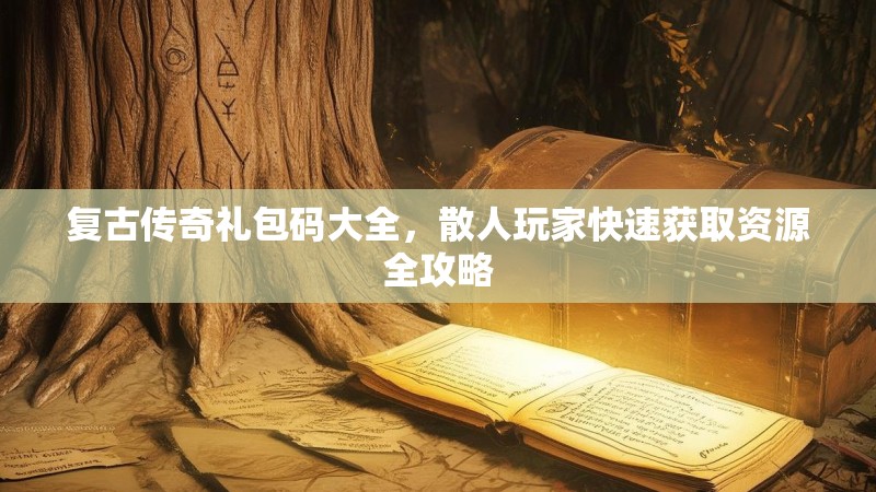 复古传奇礼包码大全，散人玩家快速获取资源全攻略
