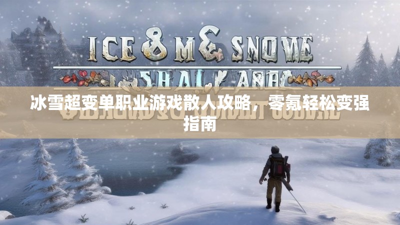 冰雪超变单职业游戏散人攻略，零氪轻松变强指南