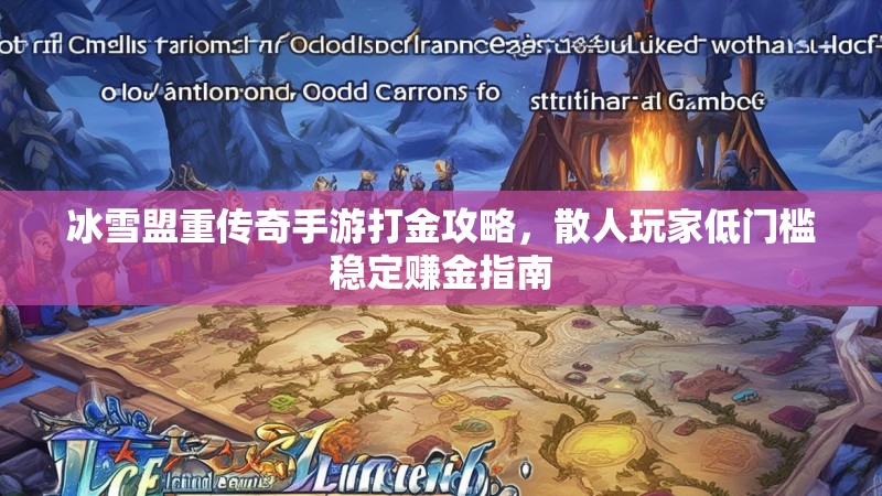 冰雪盟重传奇手游打金攻略,散人玩家低门槛稳定赚金指南 冰雪盟重传奇手游打金攻略,散人玩家低门槛稳定赚金指南