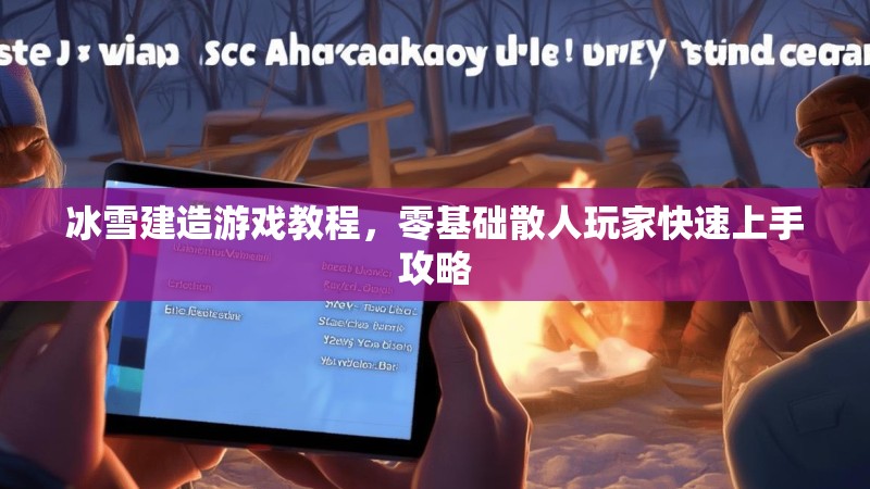 冰雪建造游戏教程，零基础散人玩家快速上手攻略