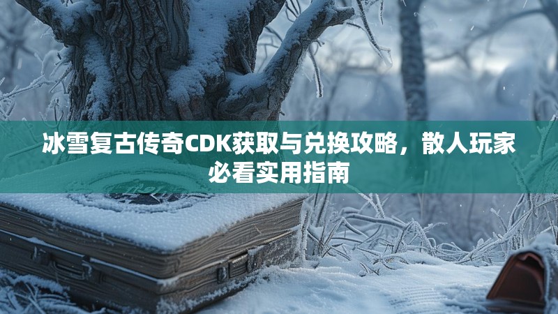 冰雪复古传奇CDK获取与兑换攻略，散人玩家必看实用指南