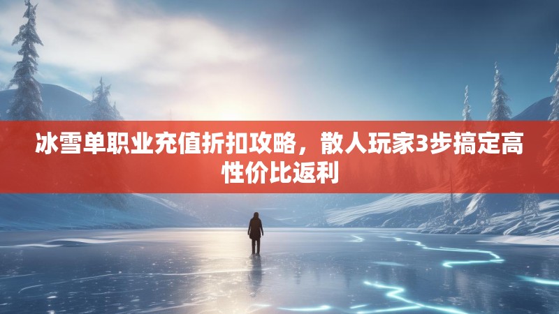 冰雪单职业充值折扣攻略,散人玩家3步搞定高性价比返利 冰雪单职业充值折扣攻略,散人玩家3步搞定高性价比返利